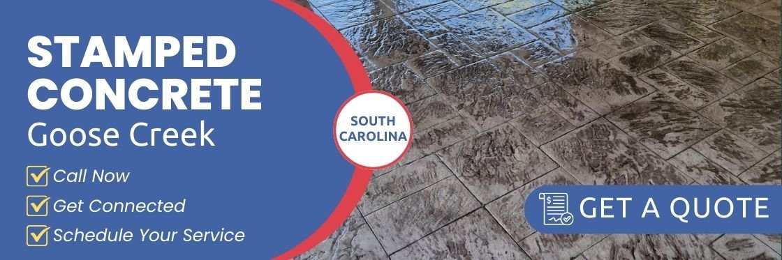Stamped Concrete Goose Creek 29445 SC - Price per sqft