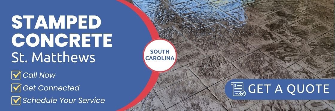 Stamped Concrete St. Matthews 29135 SC - Price per sqft